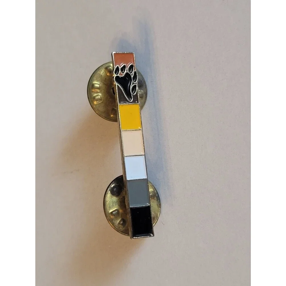 Bear Paw Pride Enamel Lapel Pin